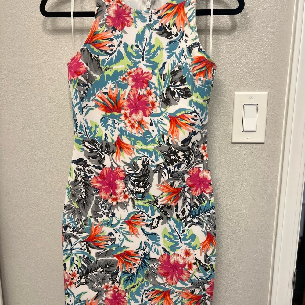 Floral Sleeveless Dress - Multicolor